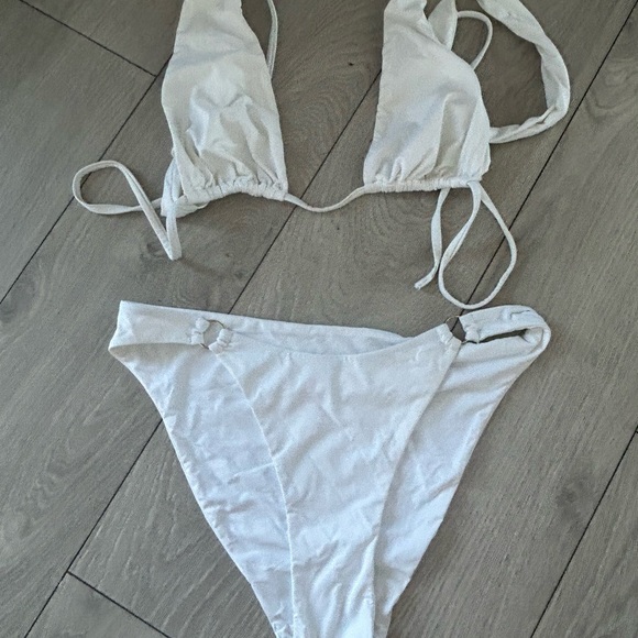 Salty Bottoms White Bikini Set - Picture 3 of 3